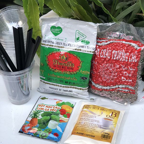 Nguyên liệu làm trà sữa